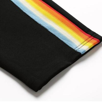 Harajuku rainbow striped casual pants trousers