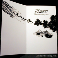 Birthday Card - Octopus Bard - Thumbnail 2