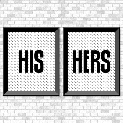 His & hers - printable wall art