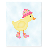 Ducks - Pink Set - Printable Wall Art - Thumbnail 1