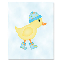Ducks - Blue Set - Printable Wall Art - Thumbnail 1