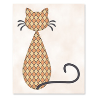 Cats - Diamond Pattern Set - Printable Wall Art - Thumbnail 1