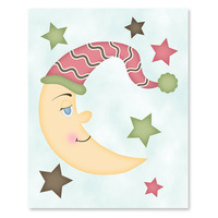 Sun & Moon (Girl Set) Printable Wall Art - Thumbnail 1