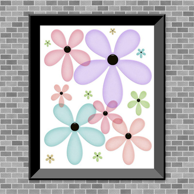 Pastel flowers - printable wall art - Thumbnail 5