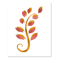 Red & Golden Yellow Foliage Set - Printable Wall Art - Thumbnail 2