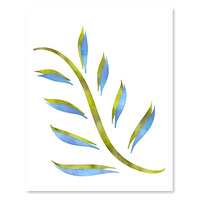 Blue & Green Foliage Set - Printable Wall Art - Thumbnail 3