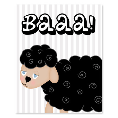 Black sheep printable wall art