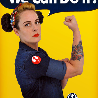 Leia the riveter can do it cosplay 11x17 print