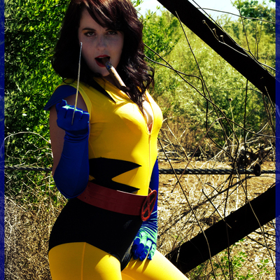 Wolverina blip n fang cosplay 11x17 print