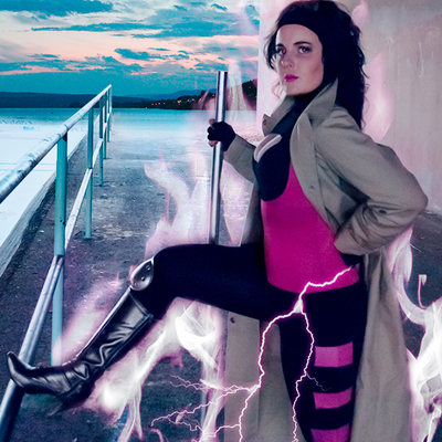 Gambit leg up cosplay 11x17 print