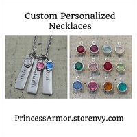 Personalized BirthStone Necklace -TDE - Thumbnail 1