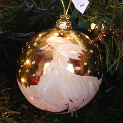 Gold - blk mask cream afghan hound