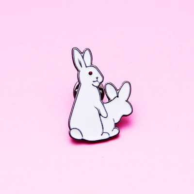 Get lucky bunny pin 