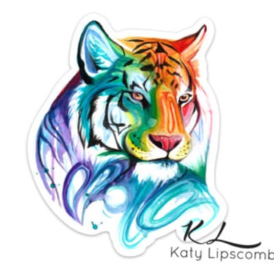 Tiger spirit - vinyl sticker