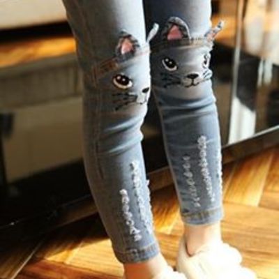 Denim kitty jeggings