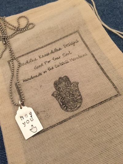 Hey F$&k You Hand Stamped Necklace