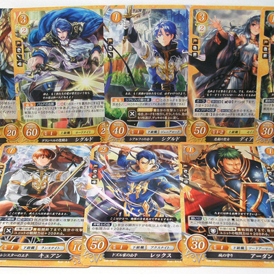 Genealogy of the holy war fire emblem cipher tcg cards (series 6)