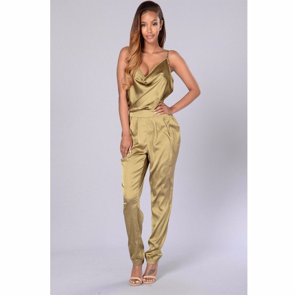 Elegant Satin Jumpsuit 