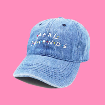 Real friends denim cap