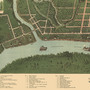 Paducah, Kentucky in 1879 - Bird's Eye View Map, Aerial Map, Panorama, Vintage map, Antique map, Reproduction, Giclée, Fine Art, Wall Art-1