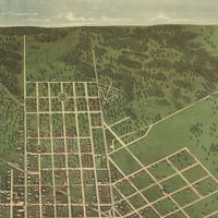 Paducah, Kentucky in 1879 - Bird's Eye View Map, Aerial Map, Panorama, Vintage map, Antique map, Reproduction, Giclée, Fine Art, Wall Art - Thumbnail 4