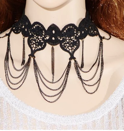 Black Lace Chokers (5 Different Styles)