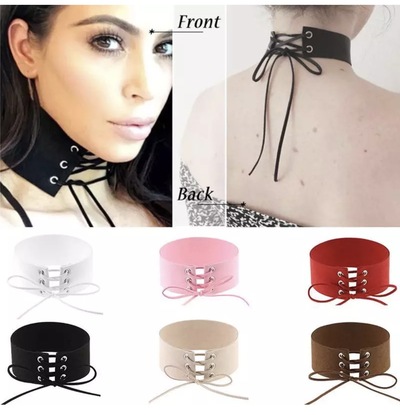Lace Up Choker
