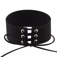 Lace Up Choker - Thumbnail 1