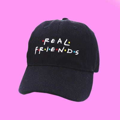 Real friends black cap