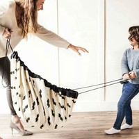 Outdoor Portable Baby Toys Storage Canvas Bags Round Carpet Mats - Thumbnail 3