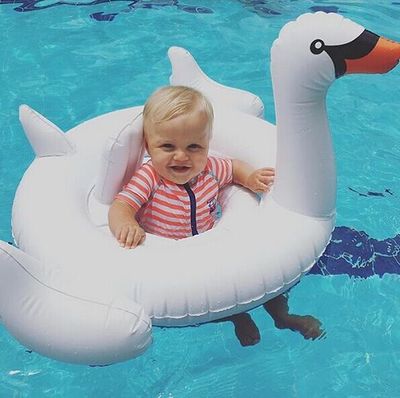 Swan Swim Float baby Pool Toys Swim Seat Boat for baby Kids 