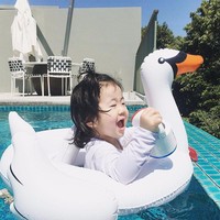 Swan Swim Float baby Pool Toys Swim Seat Boat for baby Kids  - Thumbnail 1