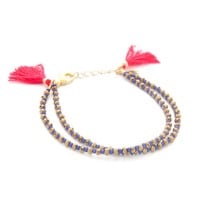 Bohemia Style Authentic Cotton Tassels Charm Bracelets - Thumbnail 3