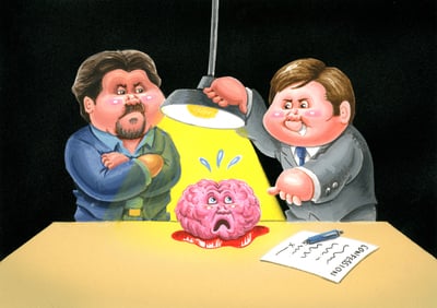 Crimin AL / Mind Over MATT Final Art - Garbage Pail Kids 2016 Trashy TV