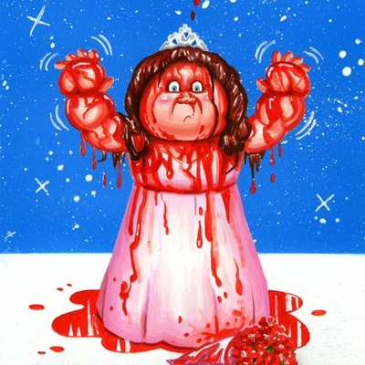 Telly kinesis / scary carrie final art - horrorible kids 2016 - Thumbnail 5