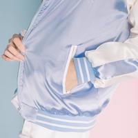 Harajuku Dragon Embroidered Bomber Jacket - Thumbnail 2