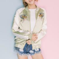Harajuku Dragon Embroidered Bomber Jacket - Thumbnail 3