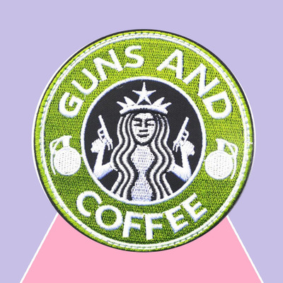 Guns and Coffee Embroidered Patch