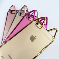 Cute Cat Ear iPhone Case - Thumbnail 1