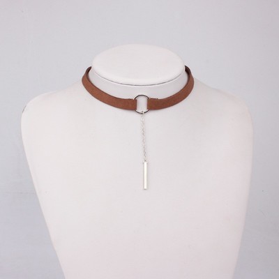  leather choker necklace