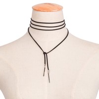  DIY Long Velvet Chain Choker Necklace - Thumbnail 2