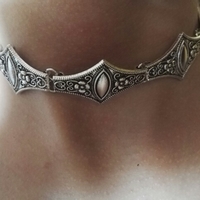 Vintage Ethnic style Bohemian Choker Silver Necklace - Thumbnail 1