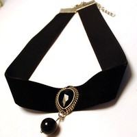 Vintage Handmade Retro Choker Necklace - Thumbnail 1