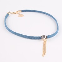 Bohemian National Multicolor Jean Choker Necklaces - Thumbnail 4