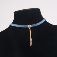 Bohemian National Multicolor Jean Choker Necklaces - Thumbnail 1
