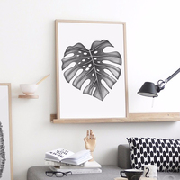 Palm Leaf Canvas Art Print Poster for Home Decoration - Thumbnail 2