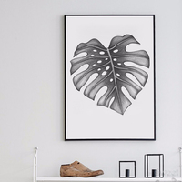 Palm Leaf Canvas Art Print Poster for Home Decoration - Thumbnail 3