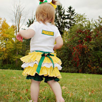 Girls Baltimore Ravens Outfit, Baby Girls Football Outfit, Game Day, Baby Shower Gift - Thumbnail 2