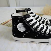 Harajuku cosmic moon painted shoes - Thumbnail 2