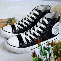 Harajuku cosmic moon painted shoes - Thumbnail 3